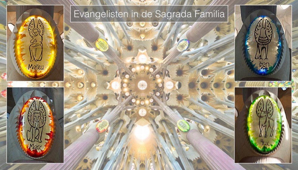Evangelisten in de Sagrada Familia te Barcelona